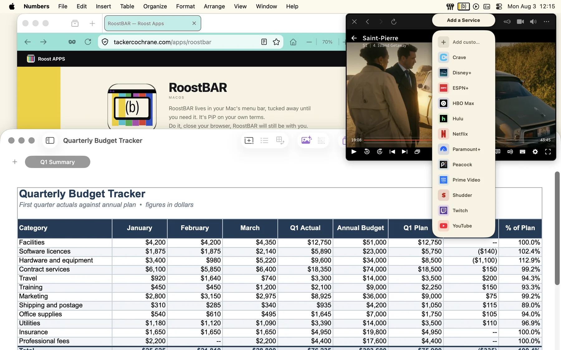 Adding a service to RoostBAR