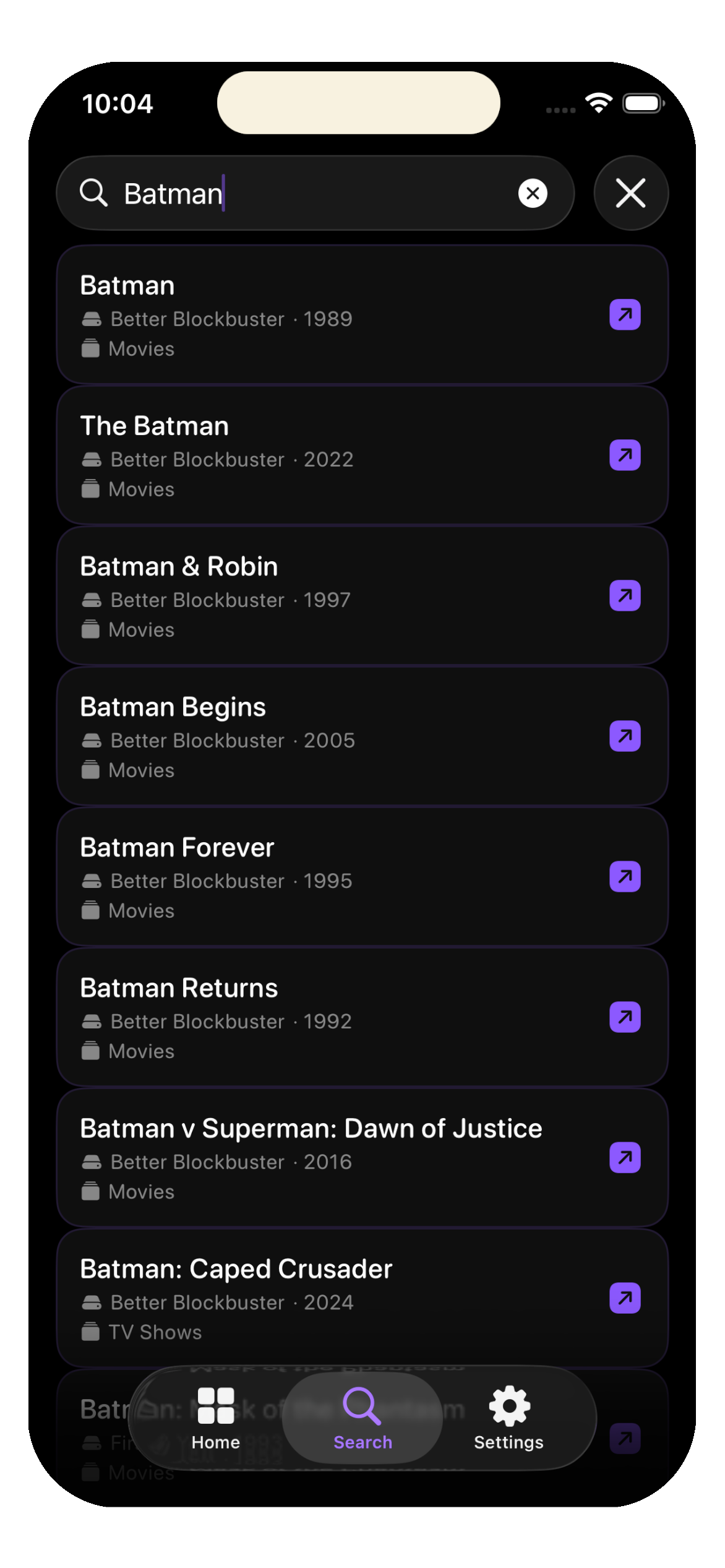 Searching across RoostDASH shared servers
