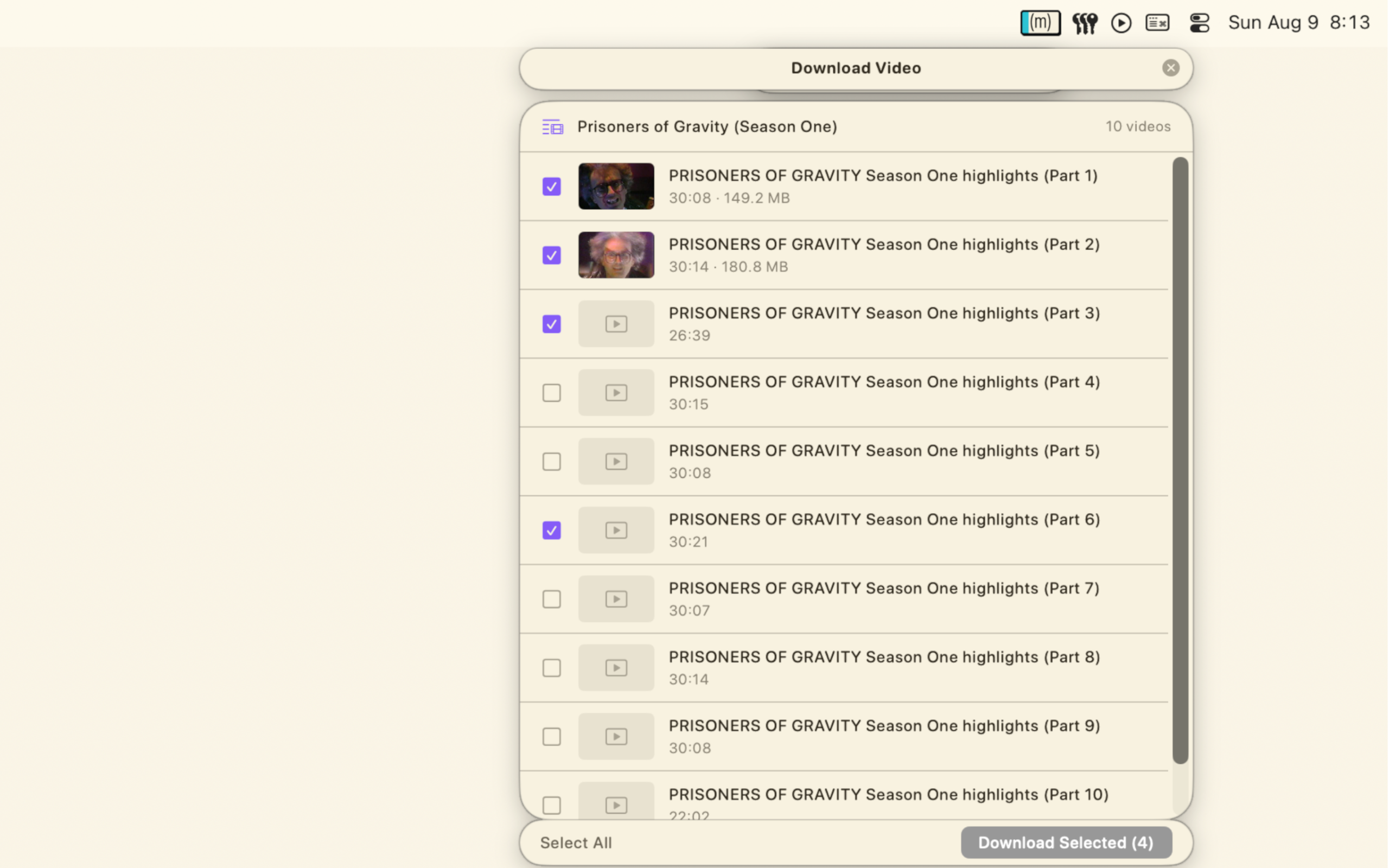 The RoostMEDIA video picker